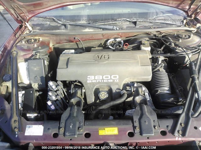 2G4WB52K1W1407494 - 1998 BUICK REGAL LS 栗色 照片 10