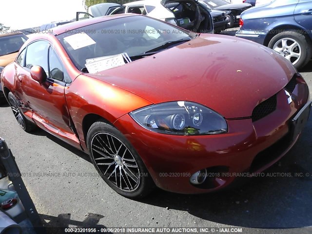 4A3AK34T57E010442 - 2007 MITSUBISHI ECLIPSE GT ORANGE photo 1