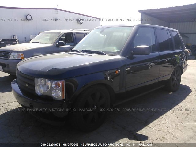 SALMF11485A195377 - 2005 LAND ROVER RANGE ROVER HSE BLACK photo 2