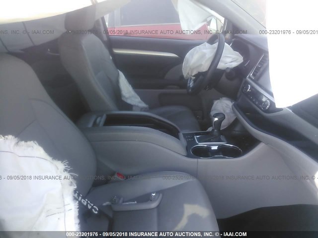 5TDJKRFH5FS187676 - 2015 TOYOTA HIGHLANDER XLE 白色 照片 5