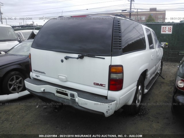 1GKFK66U13J310985 - 2003 GMC YUKON XL DENALI WHITE photo 4