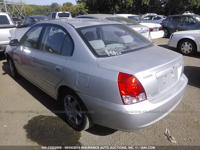 KMHDN46D15U995811 - 2005 HYUNDAI ELANTRA GLS/GT SILVER photo 3