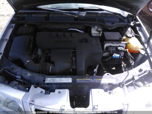 1G8AJ55F76Z102504 - 2006 SATURN ION LEVEL 2 SILVER photo 10