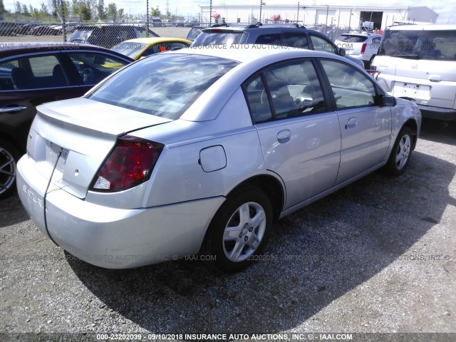 1G8AJ55F76Z102504 - 2006 SATURN ION LEVEL 2 SILVER photo 4