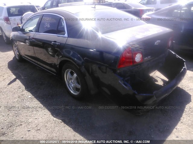 1G1ZH57BX84229948 - 2008 CHEVROLET MALIBU 1LT Dark Blue photo 3