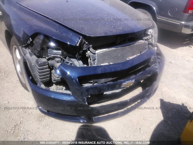 1G1ZH57BX84229948 - 2008 CHEVROLET MALIBU 1LT Dark Blue photo 6