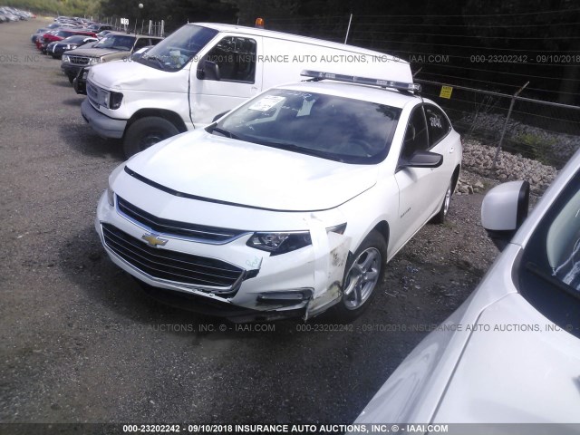 1G1ZB5ST1JF101898 - 2018 CHEVROLET MALIBU LS თეთრი ფოტო 2