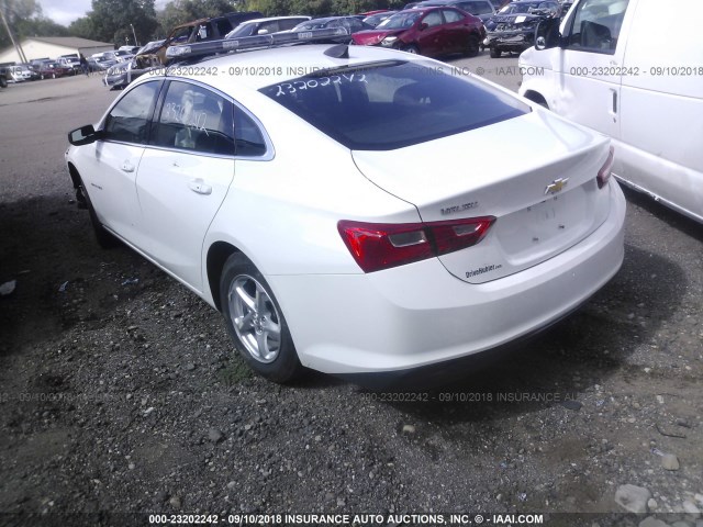 1G1ZB5ST1JF101898 - 2018 CHEVROLET MALIBU LS თეთრი ფოტო 3