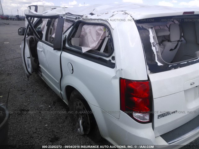 2C4RDGBG5GR228381 - 2016 DODGE GRAND CARAVAN SE WHITE photo 3