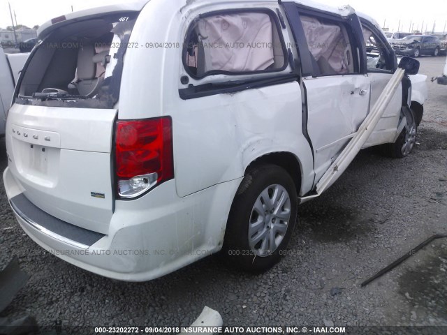 2C4RDGBG5GR228381 - 2016 DODGE GRAND CARAVAN SE WHITE photo 4