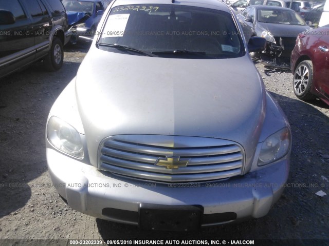 3GNDA13D97S632847 - 2007 CHEVROLET HHR LS SILVER photo 6