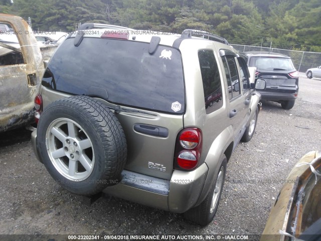 1J8GL58K26W194750 - 2006 JEEP LIBERTY LIMITED BEIGE photo 4