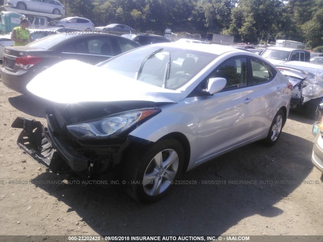 KMHDH4AE2BU135628 - 2011 HYUNDAI ELANTRA GLS/LIMITED Արծաթագույն լուսանկար 2
