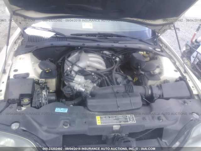 1LNHM86S02Y646184 - 2002 LINCOLN LS თაფლისფერი ფოტო 10