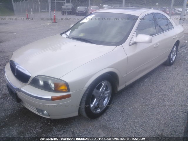1LNHM86S02Y646184 - 2002 LINCOLN LS თაფლისფერი ფოტო 2