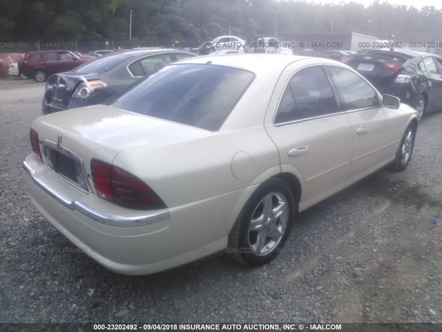 1LNHM86S02Y646184 - 2002 LINCOLN LS თაფლისფერი ფოტო 4