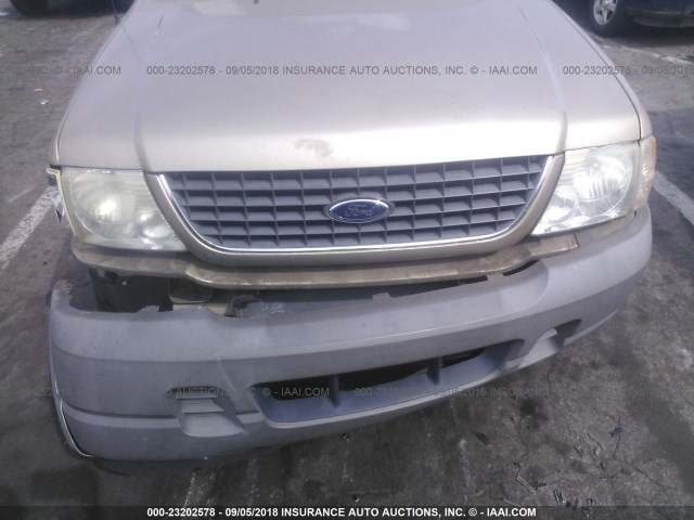 1FMZU62EX2UA30489 - 2002 FORD EXPLORER XLS GOLD photo 6