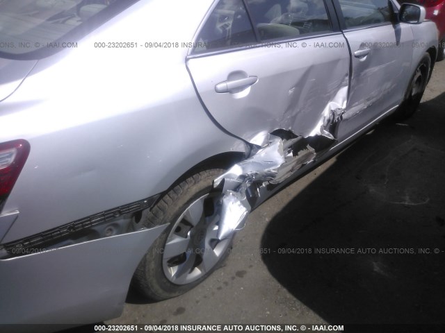 4T1BE46K48U261187 - 2008 TOYOTA CAMRY CE/LE/XLE/SE SILVER photo 6