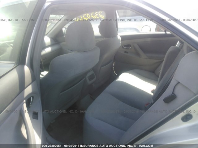 4T1BE46K48U261187 - 2008 TOYOTA CAMRY CE/LE/XLE/SE SILVER photo 8