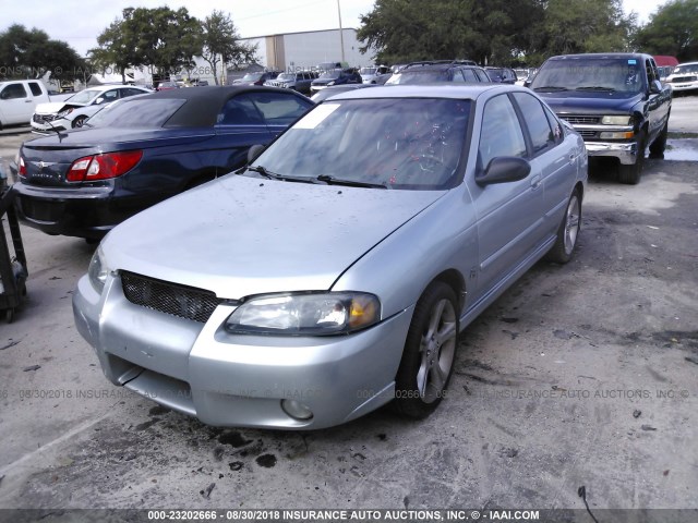 3N1AB51D22L708000 - 2002 NISSAN SENTRA SE-R SPEC V SILVER photo 2