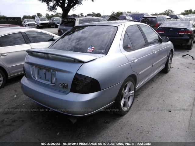 3N1AB51D22L708000 - 2002 NISSAN SENTRA SE-R SPEC V SILVER photo 4