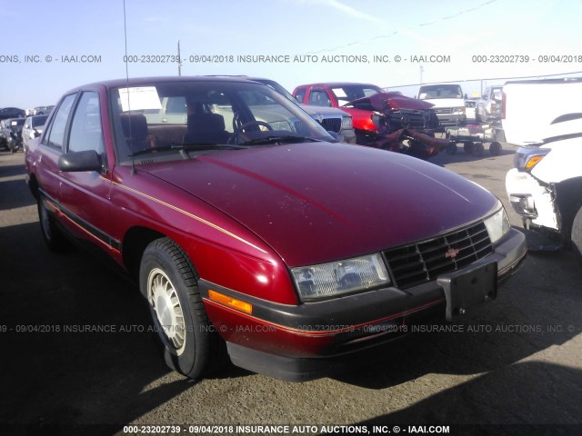 1G1LT51W2JY571280 - 1988 CHEVROLET CORSICA RED photo 1