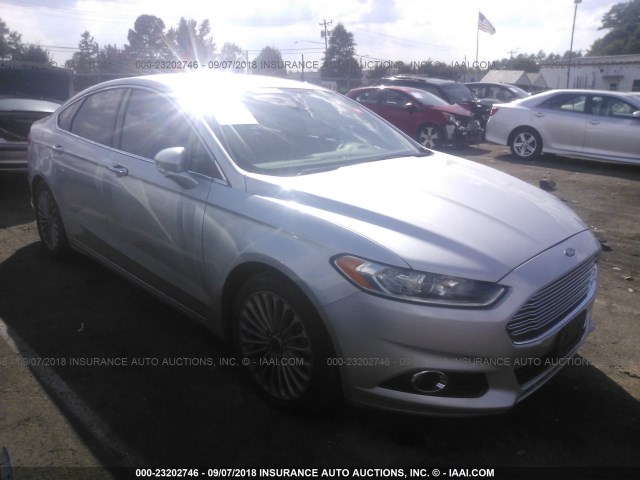 3FA6P0K96DR246421 - 2013 FORD FUSION TITANIUM SILVER photo 1