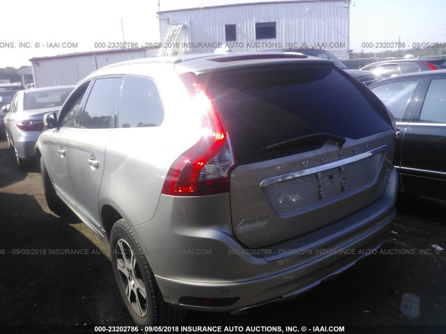 YV4902RK2F2726895 - 2015 VOLVO XC60 T6/PREMIER SILVER photo 3