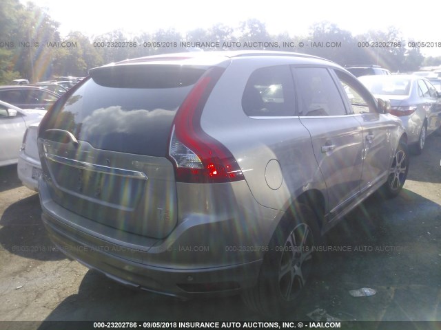 YV4902RK2F2726895 - 2015 VOLVO XC60 T6/PREMIER SILVER photo 4