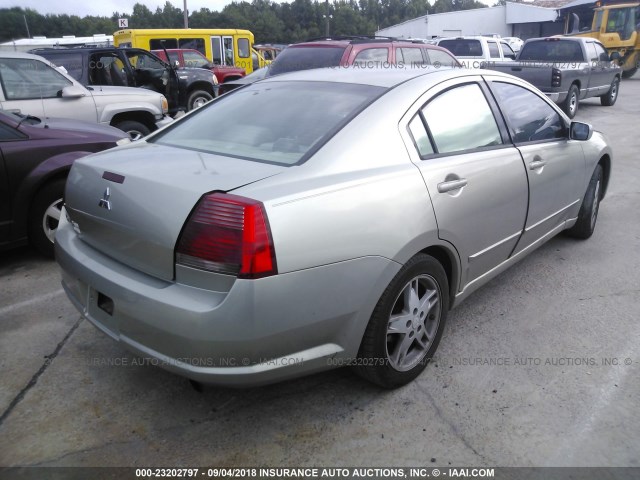 4A3AB36F56E065043 - 2006 MITSUBISHI GALANT ES MEDIUM/LS MEDIUM SILVER photo 4