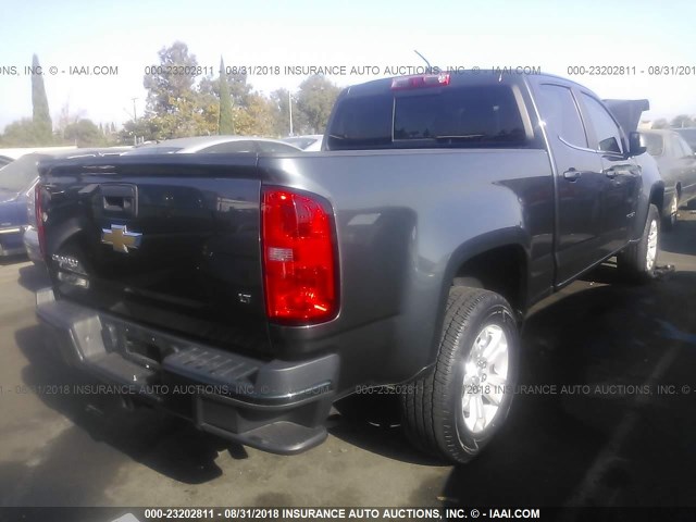 1GCGSCE35G1361130 - 2016 CHEVROLET COLORADO LT GRAY photo 4