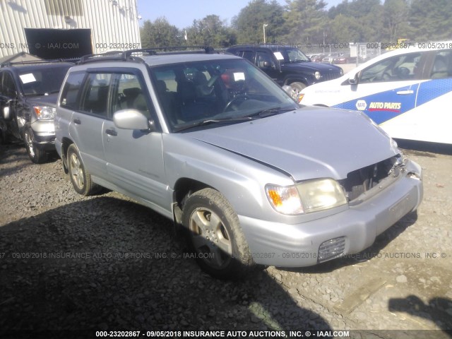 JF1SF65662H752559 - 2002 SUBARU FORESTER S ვერცხლისფერი ფოტო 1