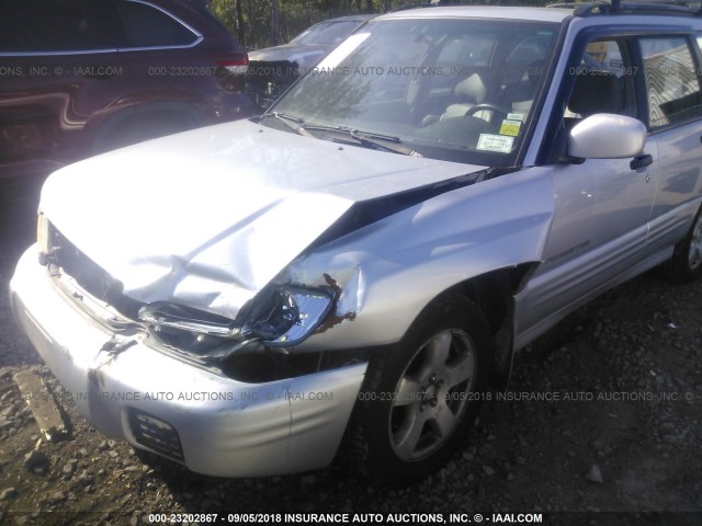 JF1SF65662H752559 - 2002 SUBARU FORESTER S ვერცხლისფერი ფოტო 6