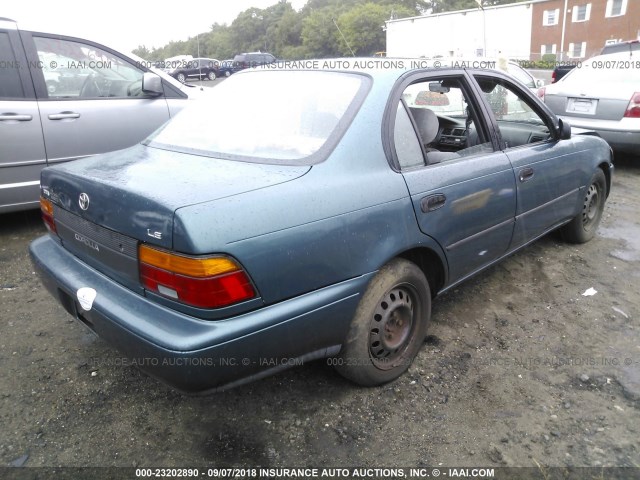 2T1AE09B8SC124973 - 1995 TOYOTA COROLLA LE/DX 绿色 照片 4