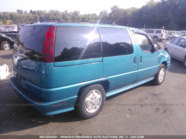 1GNDU06E1TT132347 - 1996 CHEVROLET LUMINA APV TURQUOISE photo 4