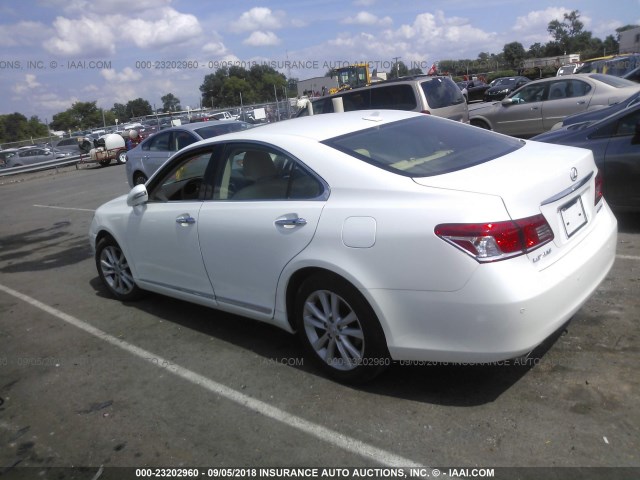 JTHBK1EG5A2361940 - 2010 LEXUS ES 350 WHITE photo 3