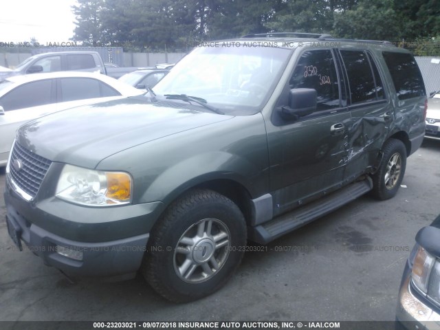 1FMPU16W84LB45341 - 2004 FORD EXPEDITION XLT GREEN photo 2