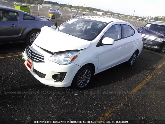 ML32F3FJ8JHF06788 - 2018 MITSUBISHI MIRAGE G4 ES Blanco foto 2