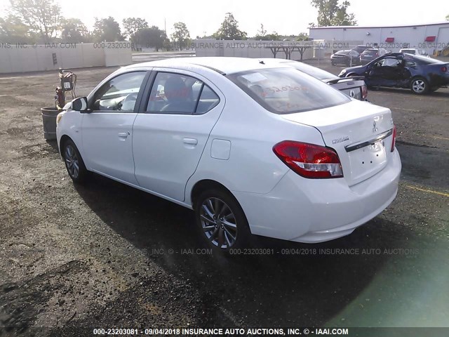 ML32F3FJ8JHF06788 - 2018 MITSUBISHI MIRAGE G4 ES Blanco foto 3