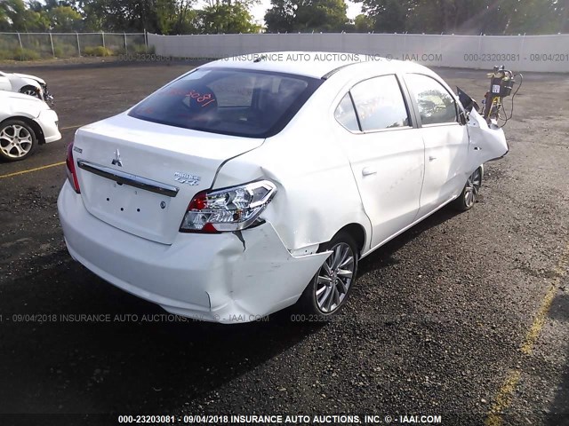 ML32F3FJ8JHF06788 - 2018 MITSUBISHI MIRAGE G4 ES Blanco foto 4