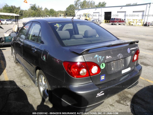 2T1BY30EX5C353115 - 2005 TOYOTA COROLLA XRS GRAY photo 3