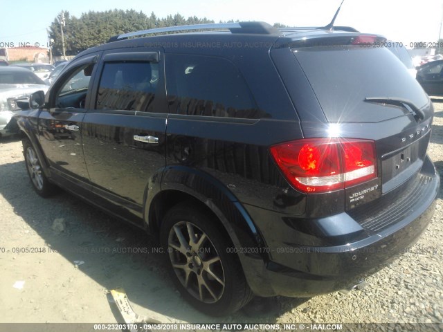 3D4PH3FG7BT522842 - 2011 DODGE JOURNEY CREW BLACK photo 3