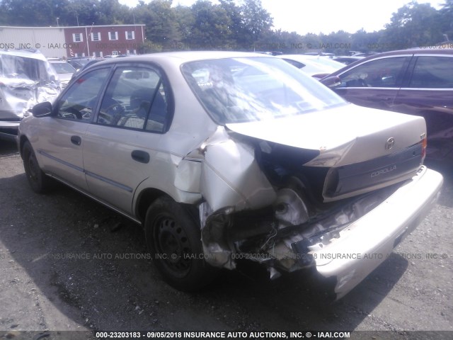 2T1AE09B8SC130689 - 1995 TOYOTA COROLLA LE/DX ოქროსფერი ფოტო 3