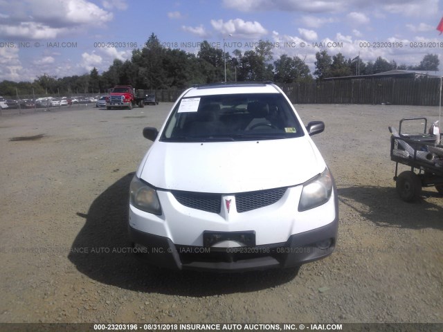 5Y2SL62894Z441309 - 2004 PONTIAC VIBE WHITE photo 6