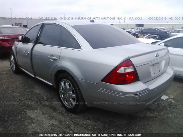 1FAHP24147G153243 - 2007 FORD FIVE HUNDRED SEL SILVER photo 3