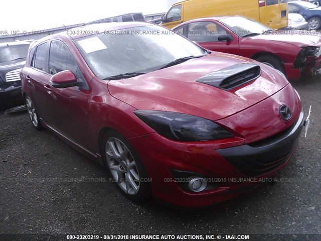 JM1BL1H3XA1352695 - 2010 MAZDA SPEED 3 RED photo 1