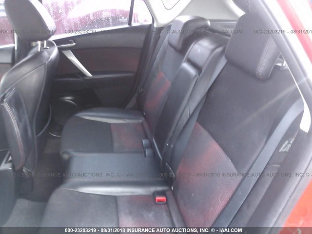 JM1BL1H3XA1352695 - 2010 MAZDA SPEED 3 RED photo 8