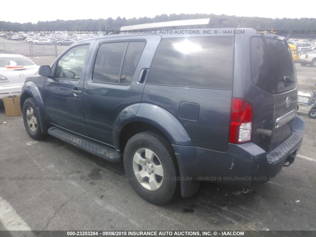 5N1AR18UX5C718258 - 2005 NISSAN PATHFINDER LE/SE/XE GRAY photo 3