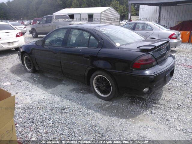 1G2NW52E03C110371 - 2003 PONTIAC GRAND AM GT BLACK photo 3