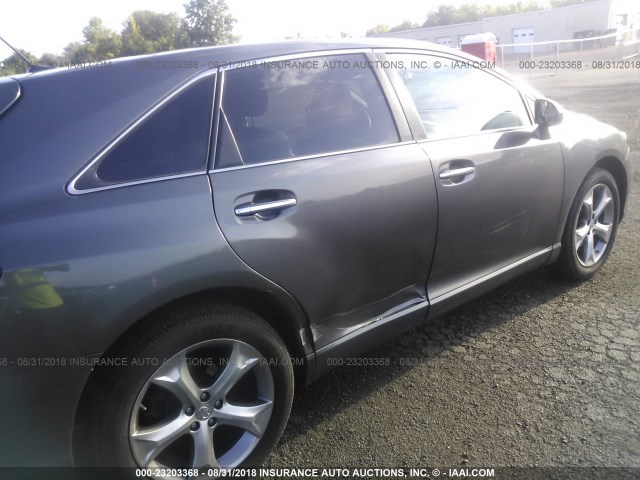 4T3ZK3BBXBU040795 - 2011 TOYOTA VENZA SILVER photo 6